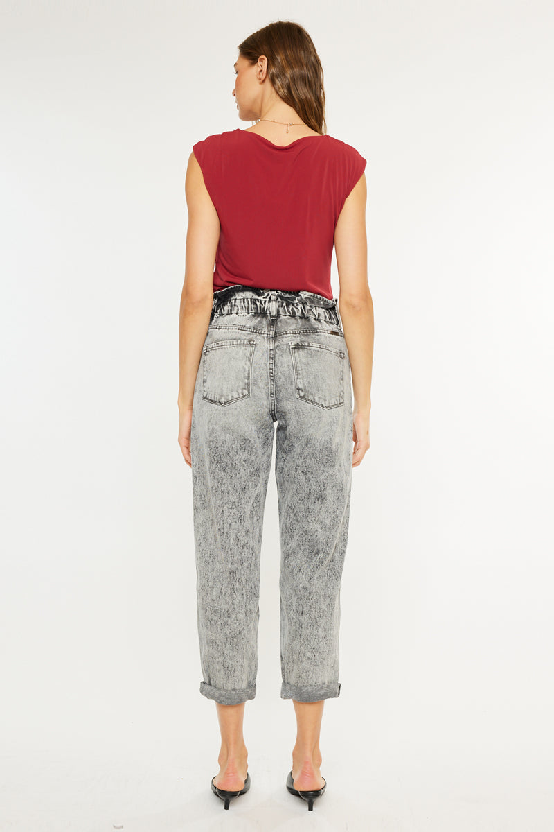 Women's Ultra High Rise Paperbag Boyfriend Jeans - Akali