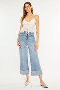 Women's 90's Cropped Wide Leg Jeans - Alfie