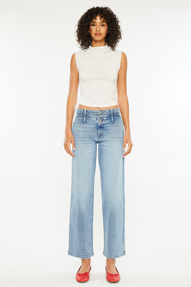 Women's Low Slung Baggy Jeans - Bodie