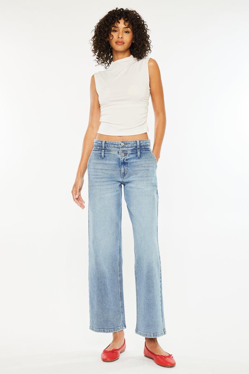 Women's Low Slung Baggy Jeans - Bodie