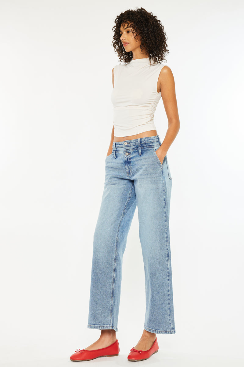 Women's Low Slung Baggy Jeans - Bodie