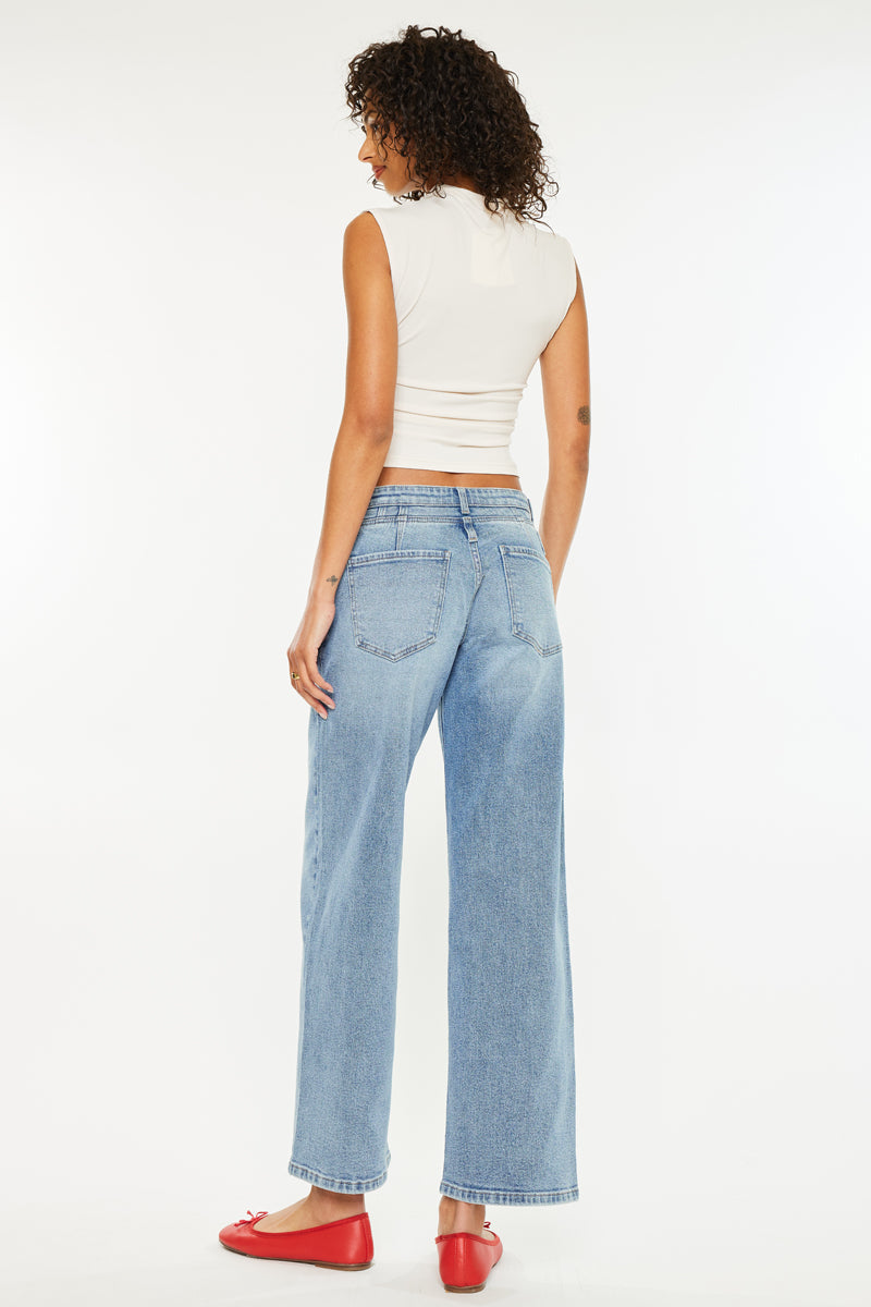 Women's Low Slung Baggy Jeans - Bodie