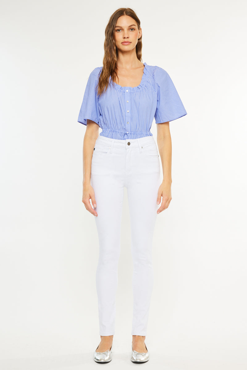 Women's High Rise Super Skinny Jeans - Alabaster