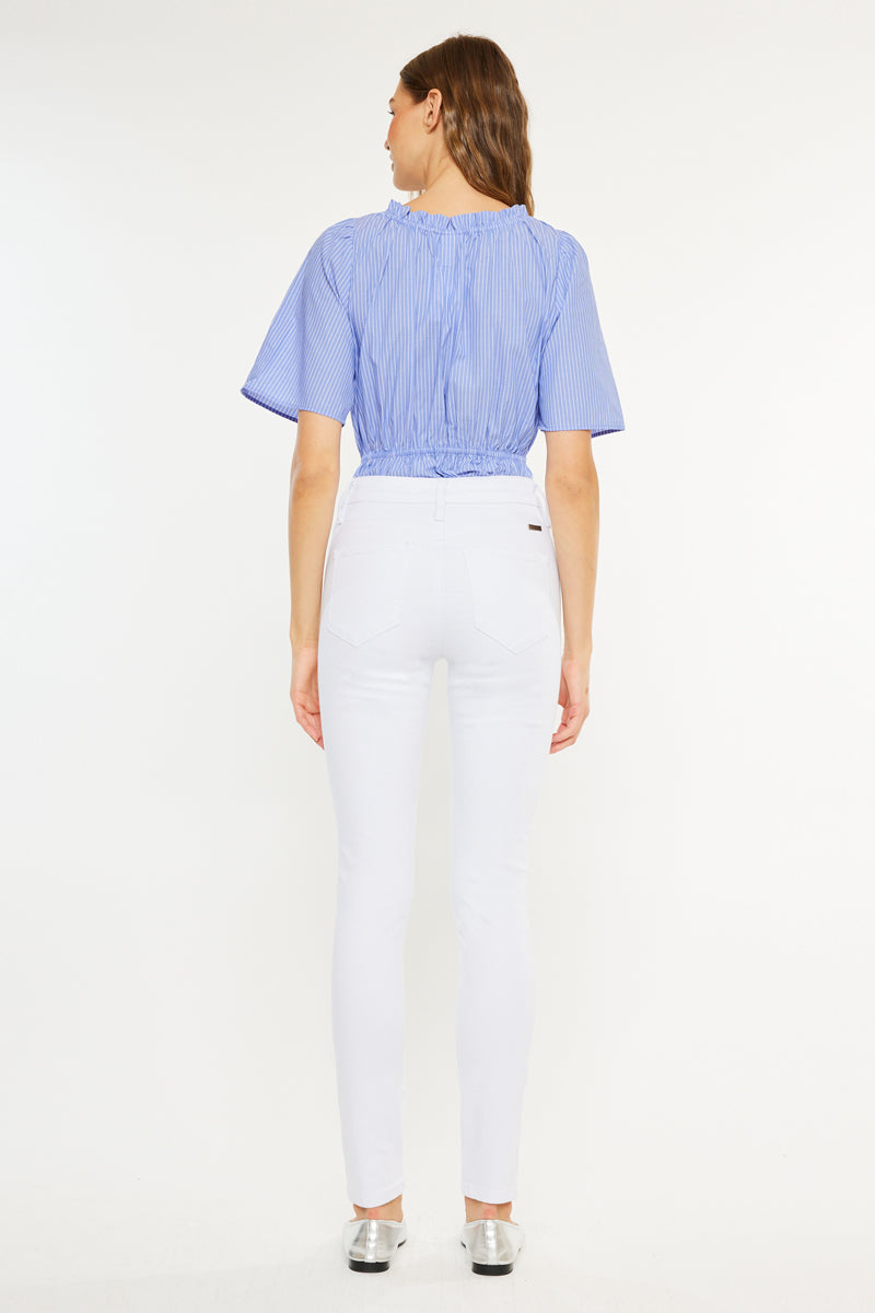 Women's High Rise Super Skinny Jeans - Alabaster