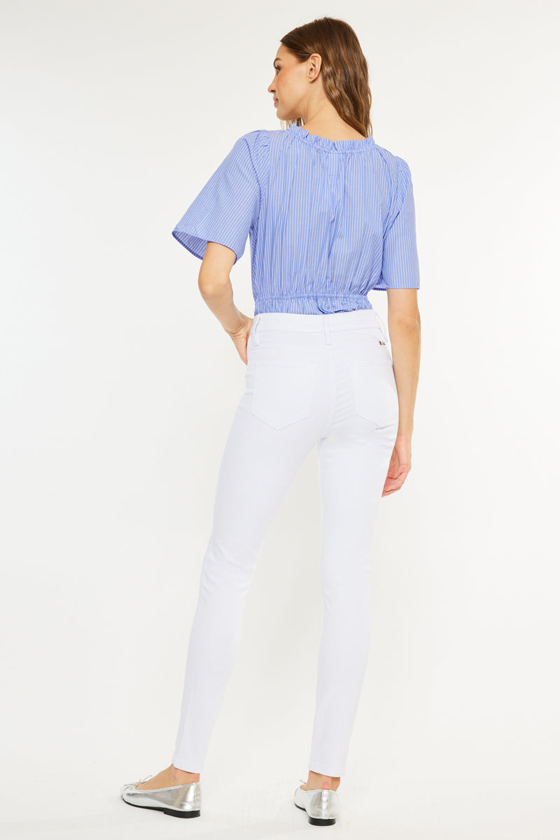 Women's High Rise Super Skinny Jeans - Alabaster