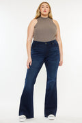 Women's Plus Size Mid Rise Flare Jeans - Anna