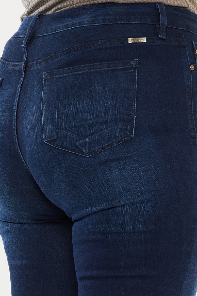 Women's Plus Size Mid Rise Flare Jeans - Anna