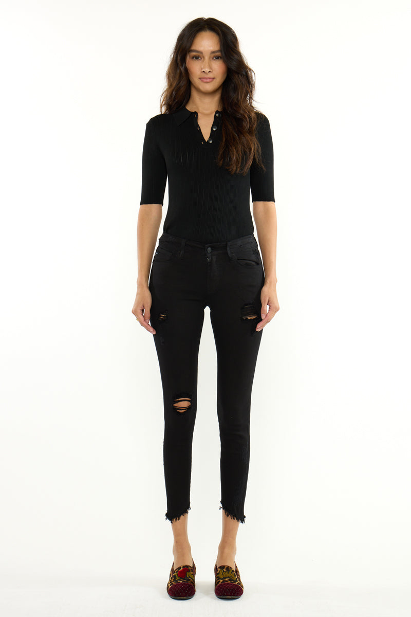 Women's Mid Rise Ankle Skinny Jeans - Brianna