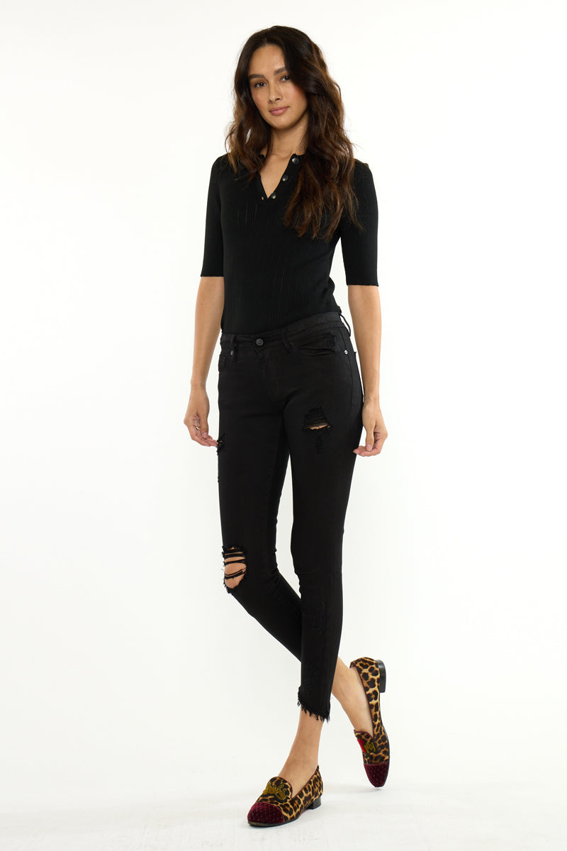 Women's Mid Rise Ankle Skinny Jeans - Brianna
