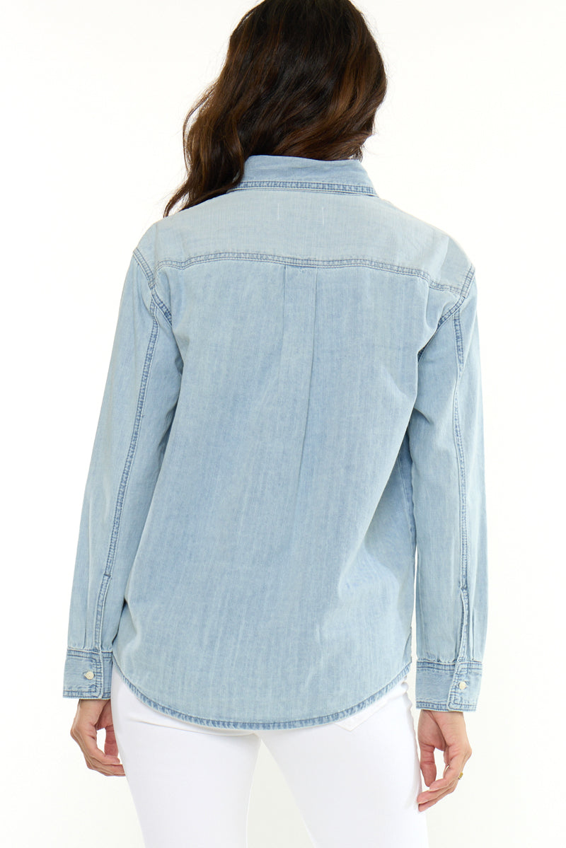 Women's Boyfriend Denim Shirt - Barbara