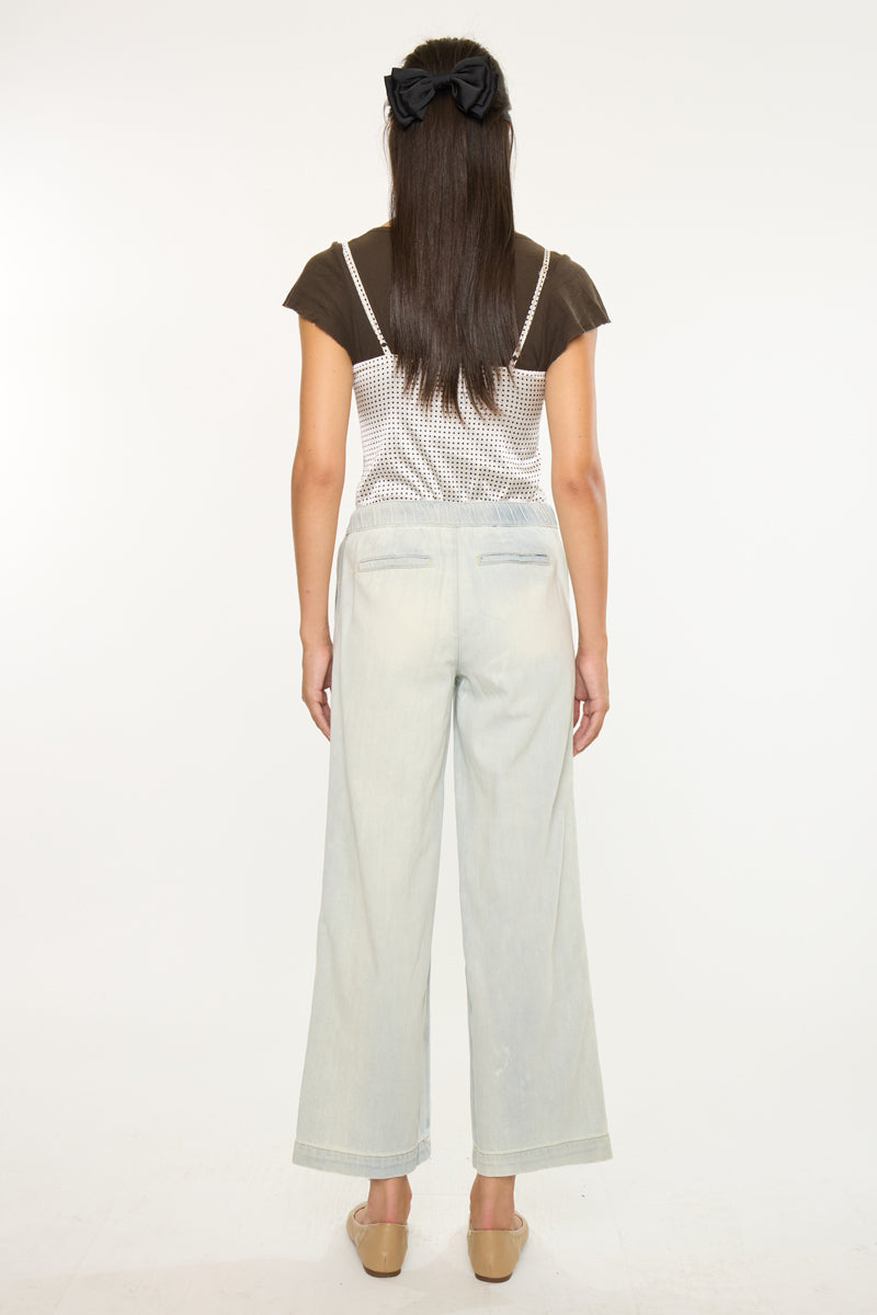 Women's Mid Rise Wide Leg Jeans - Annalise