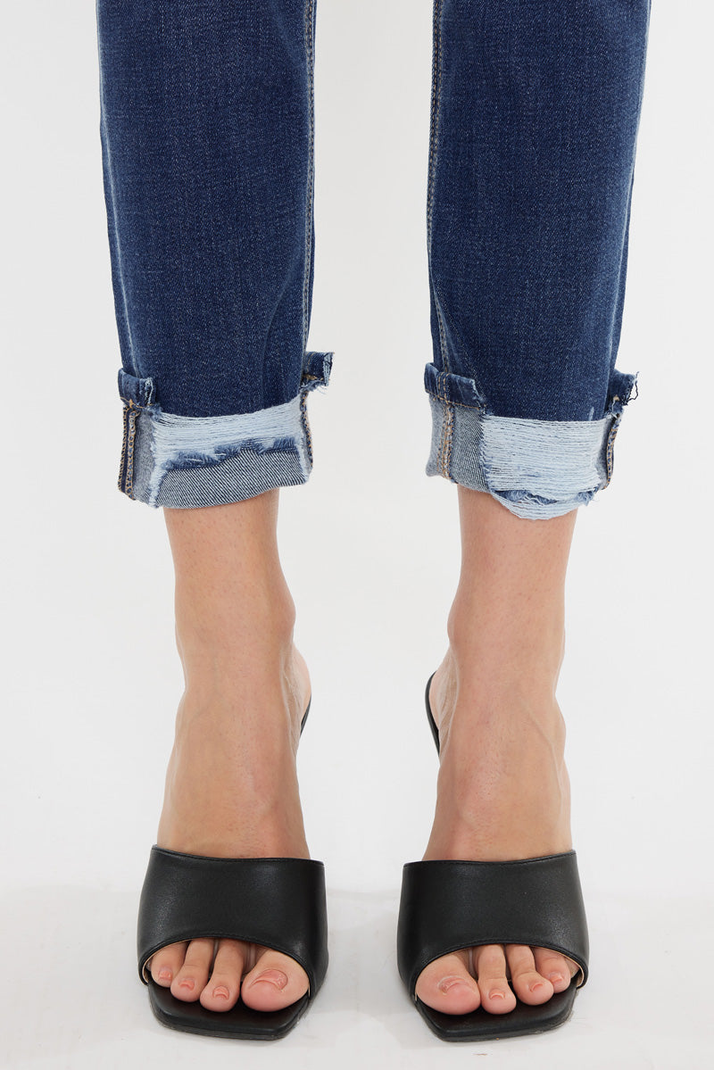 Women's Mid Rise Slim Straight Jeans - Cane
