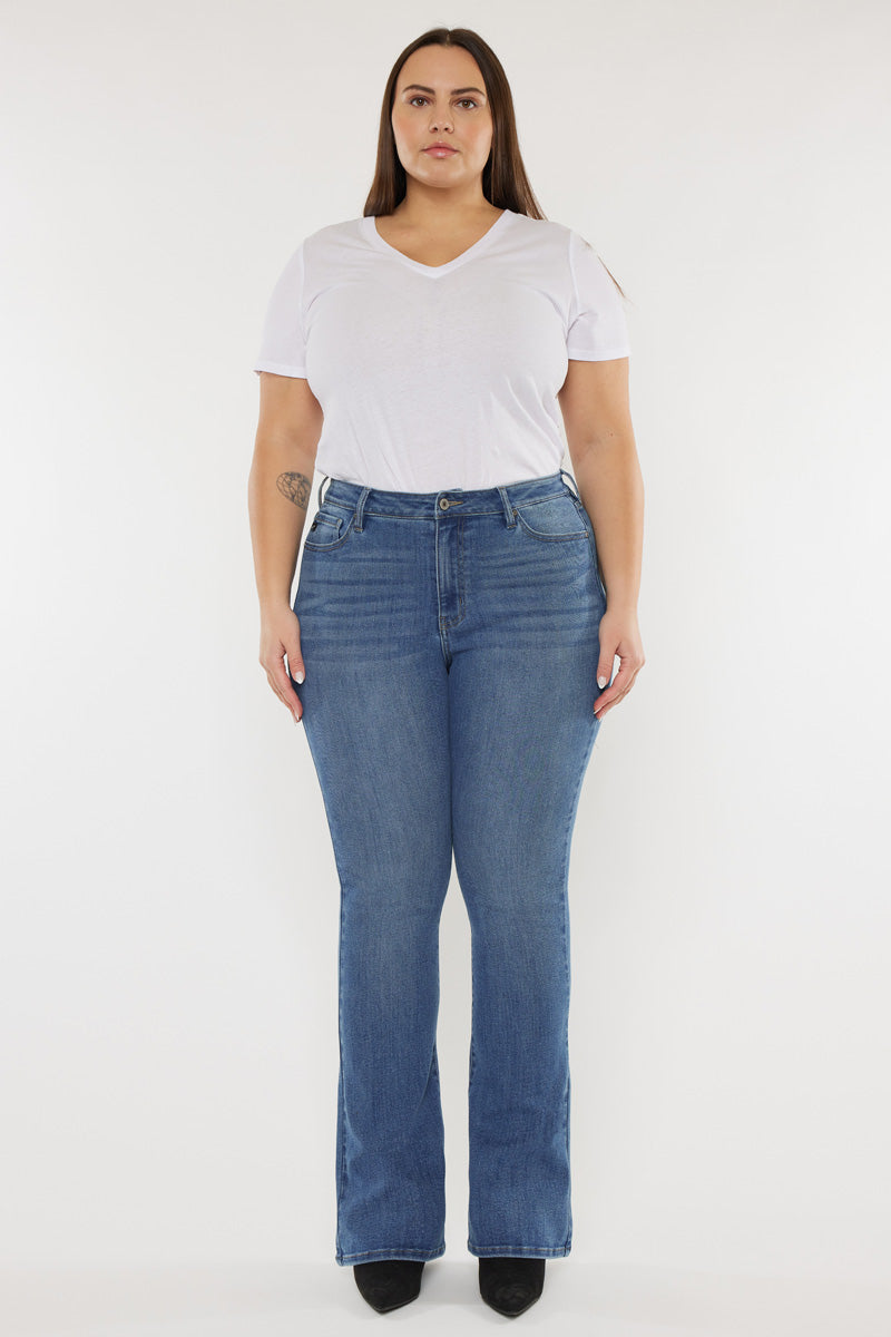 Women's Plus Size High Rise Bootcut Jeans - Ami