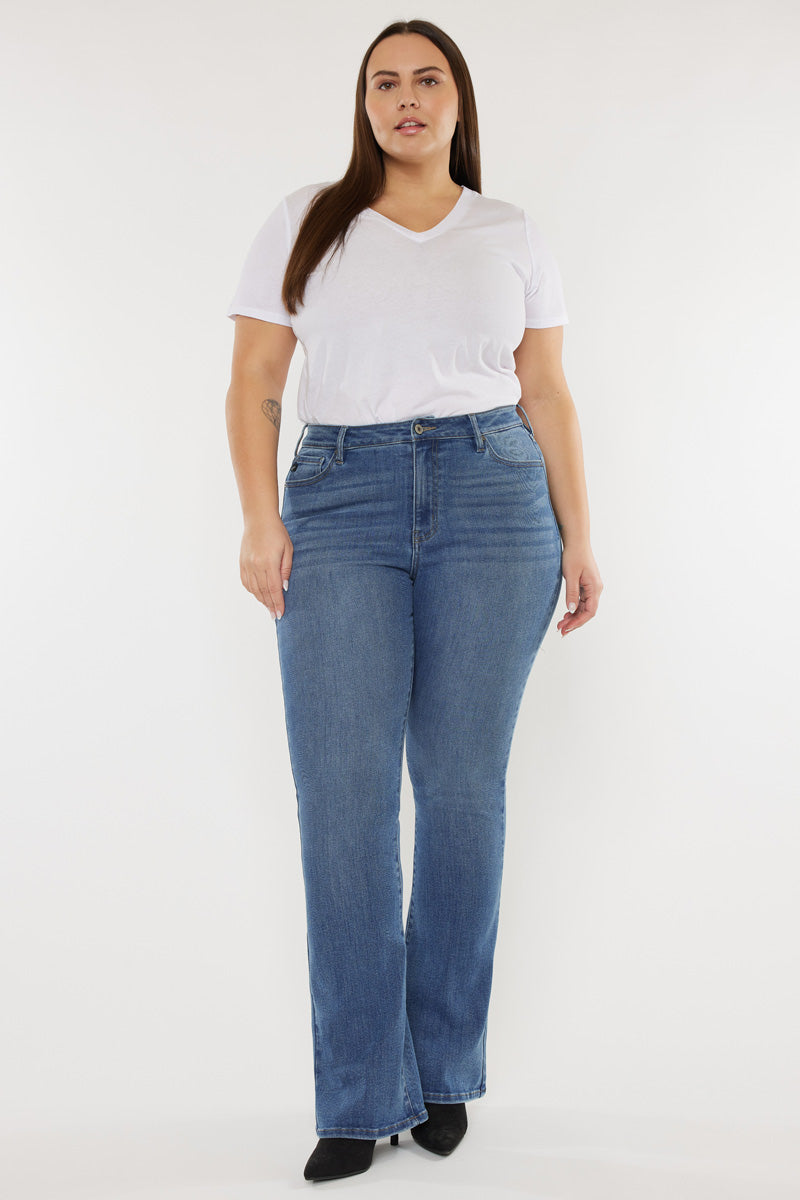 Women's Plus Size High Rise Bootcut Jeans - Ami