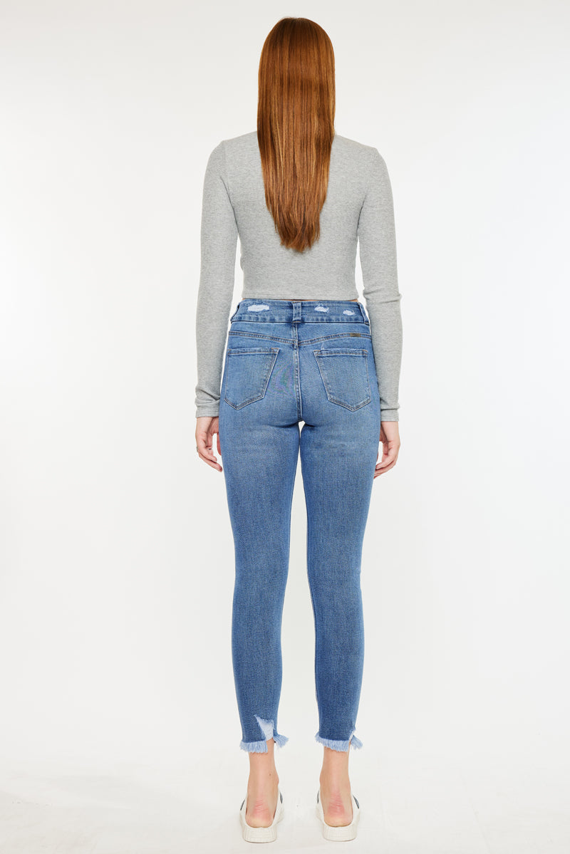Women's High Rise Ankle Skinny Jeans - Ariana