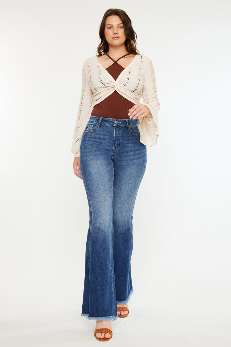 Women's High Rise Flare Jeans - Annika