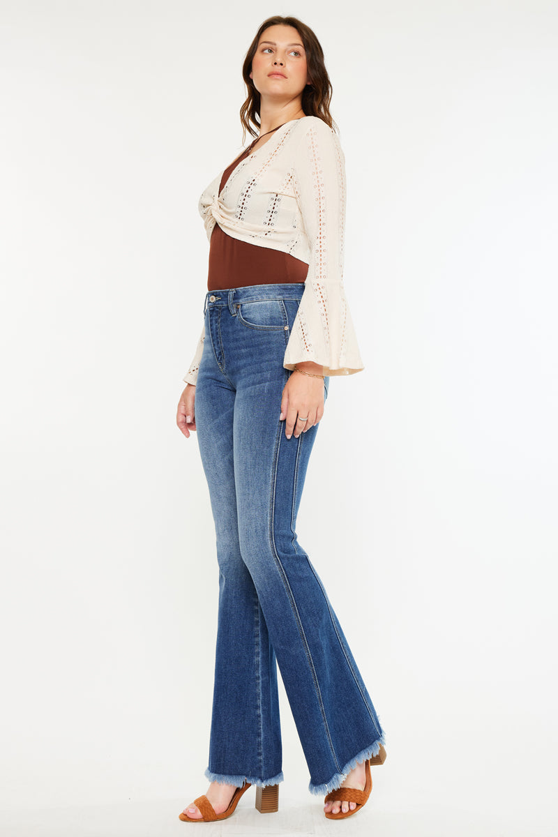 Women's High Rise Flare Jeans - Annika