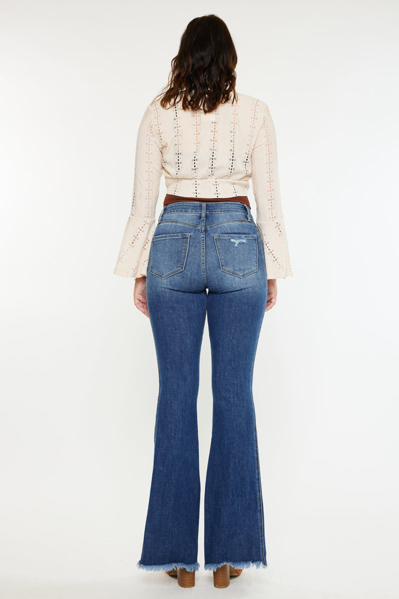 Women's High Rise Flare Jeans - Annika