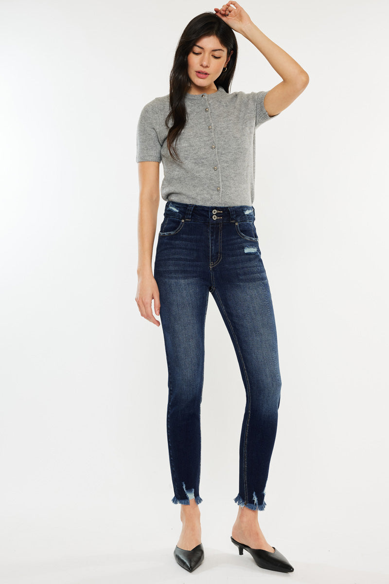 Women's High Rise Ankle Skinny Jeans - Ariana