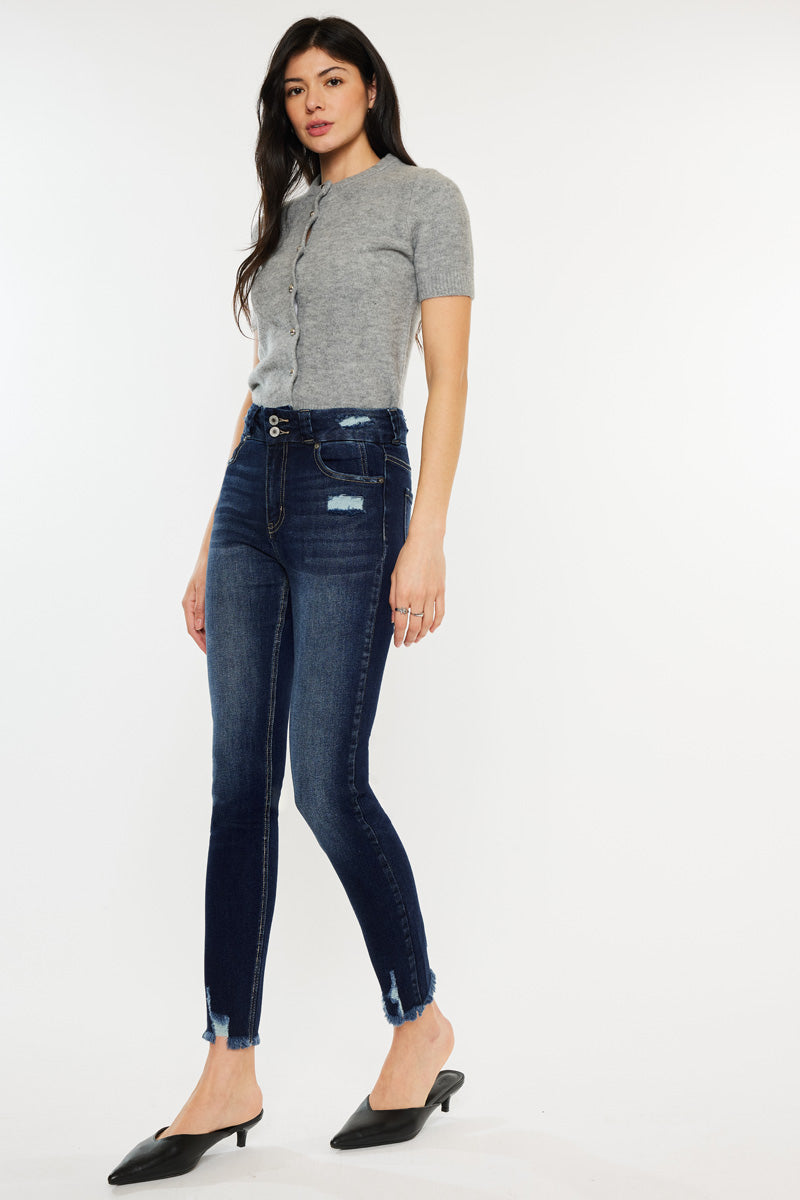 Women's High Rise Ankle Skinny Jeans - Ariana