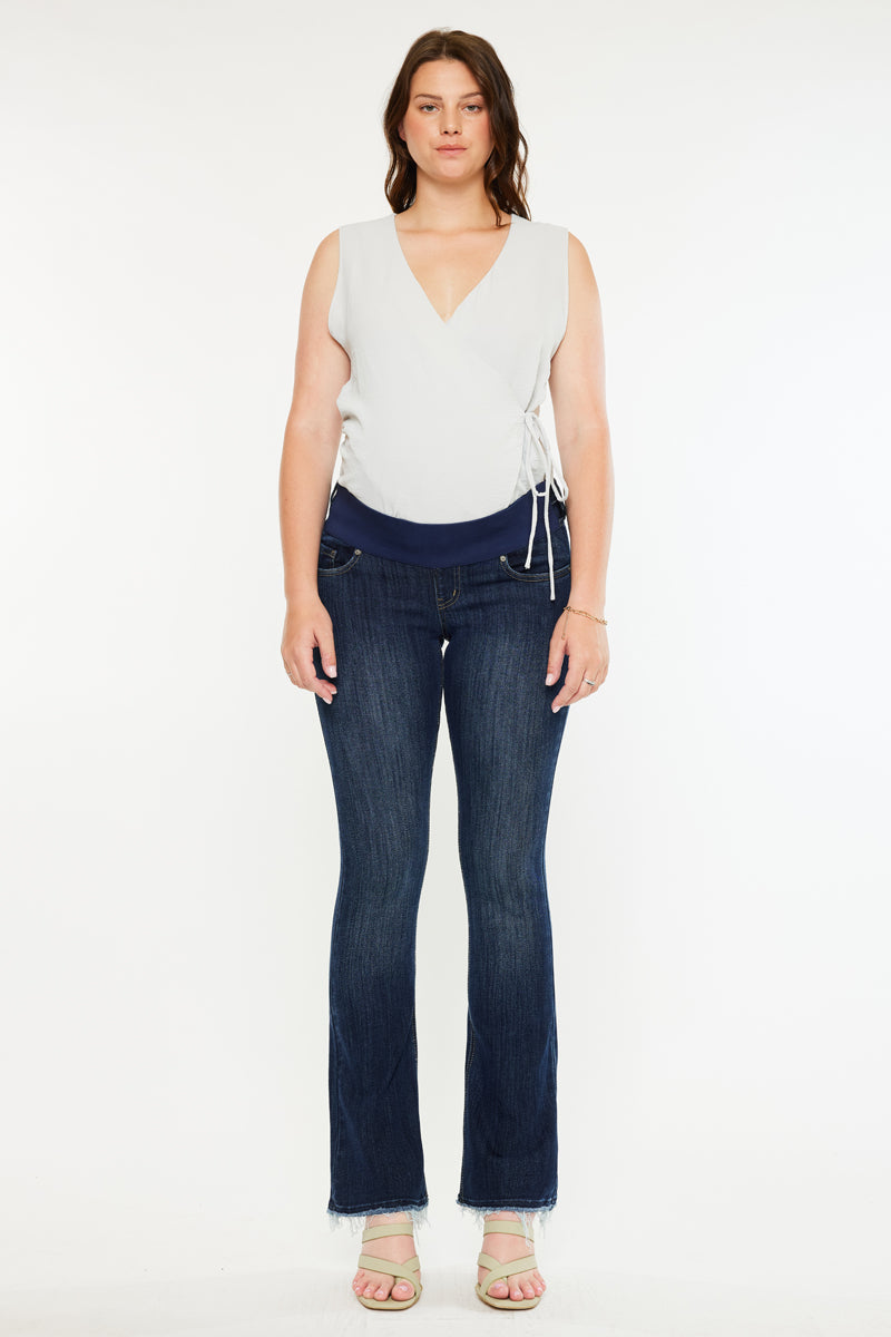 Women's Maternity Bootcut Jeans - Braisille