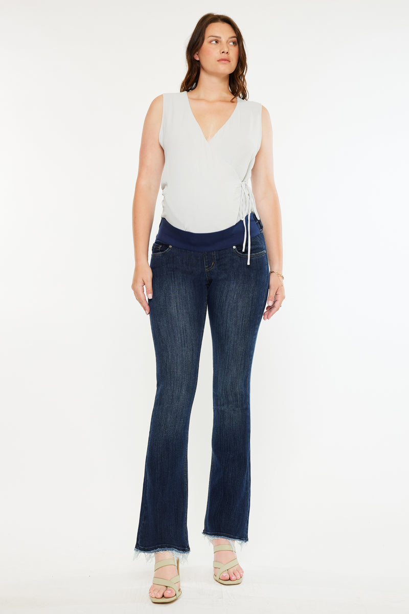 Women's Maternity Bootcut Jeans - Braisille