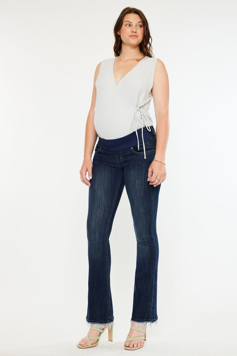 Women's Maternity Bootcut Jeans - Braisille