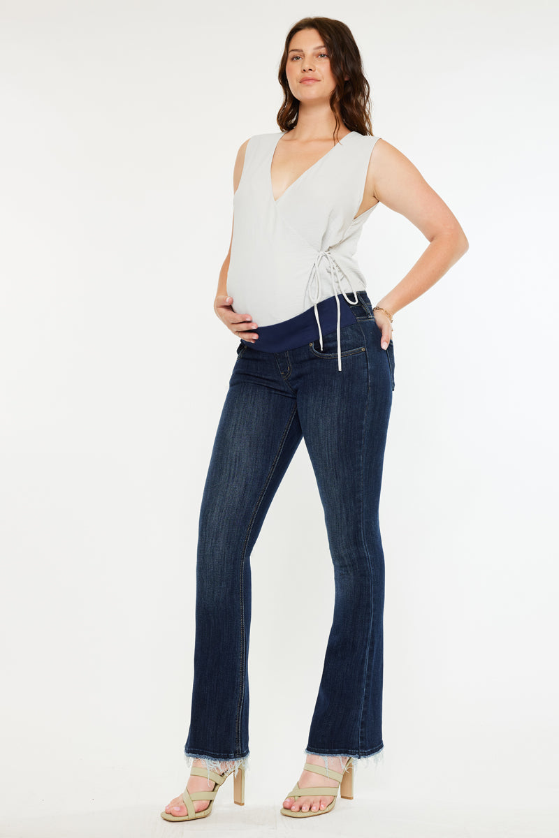 Women's Maternity Bootcut Jeans - Braisille