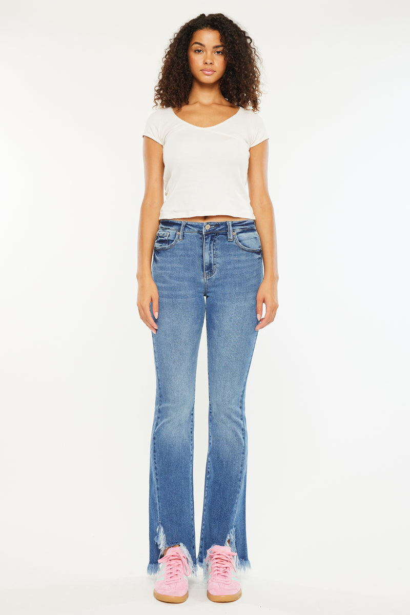 Women's High Rise Bootcut Jeans - Antonia