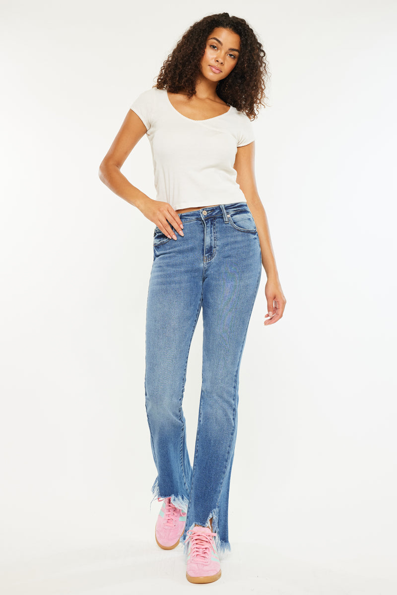 Women's High Rise Bootcut Jeans - Antonia