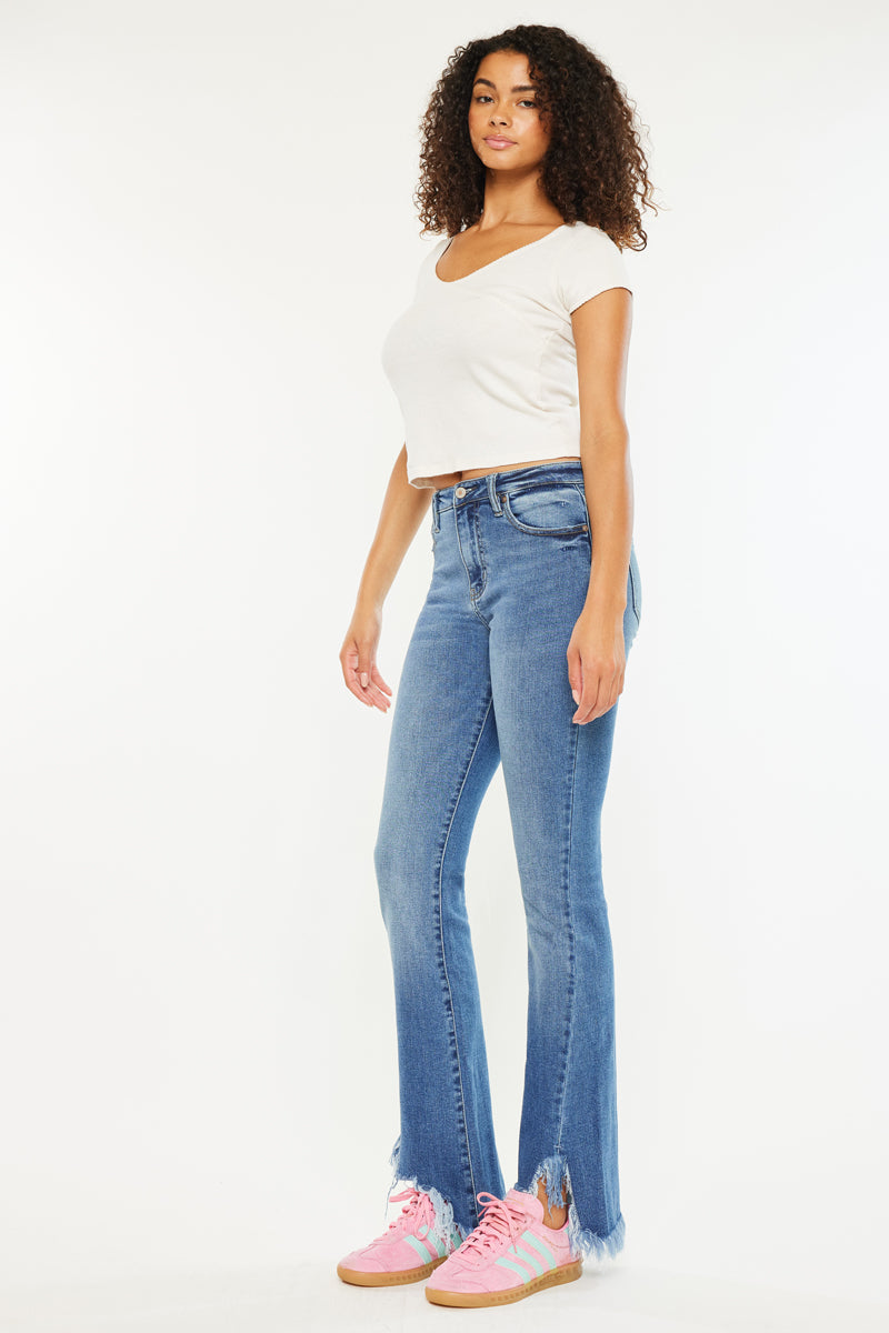 Women's High Rise Bootcut Jeans - Antonia
