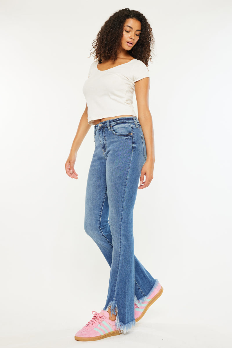 Women's High Rise Bootcut Jeans - Antonia