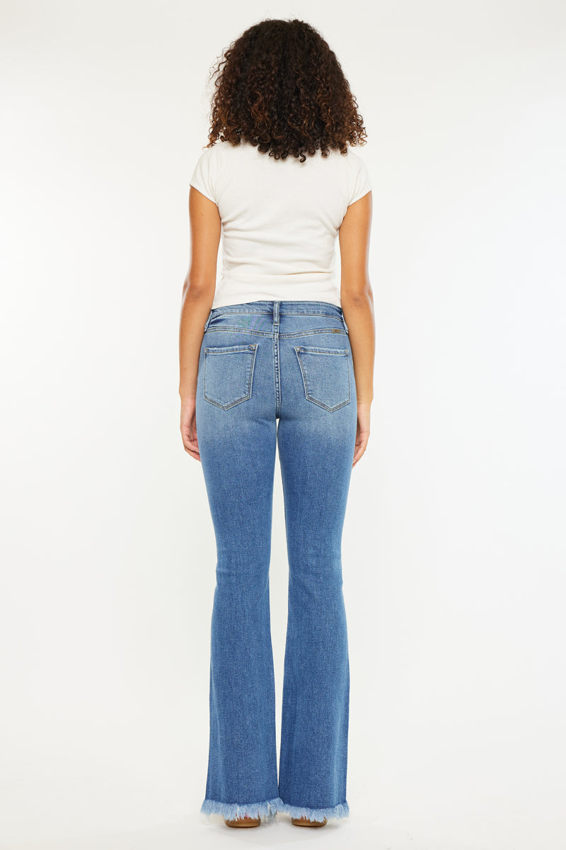 Women's High Rise Bootcut Jeans - Antonia