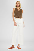 Women's Ultra High Rise Cropped Wide Leg Jeans - Calla