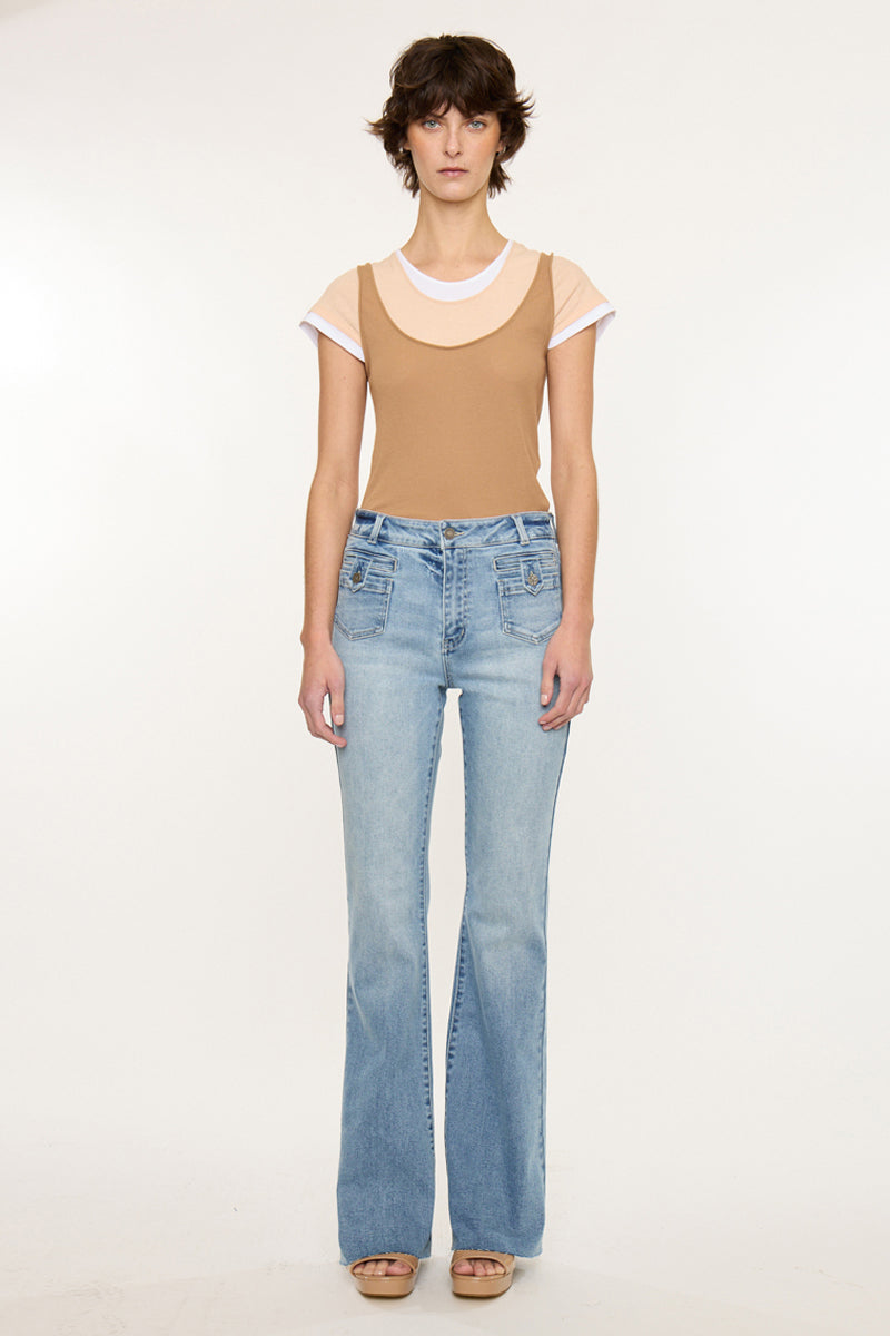 Women's High Rise Flare Jeans - Brooke