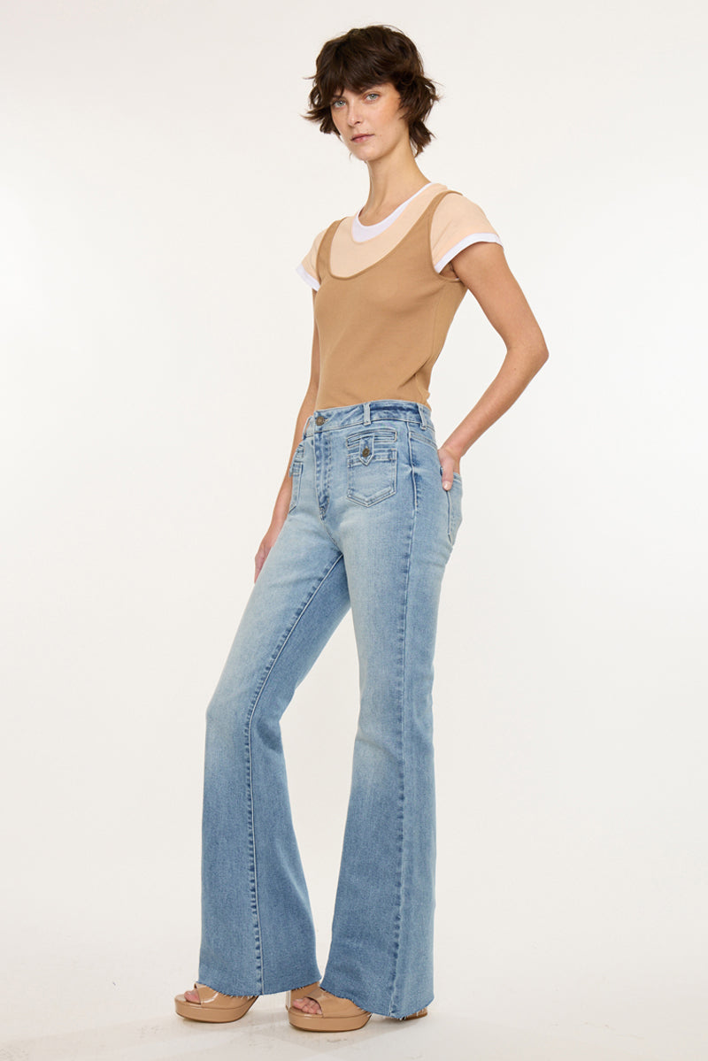 Women's High Rise Flare Jeans - Brooke