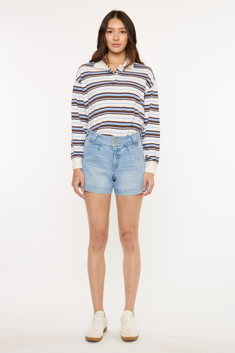 Women's High Rise Denim Shorts - Bellinie