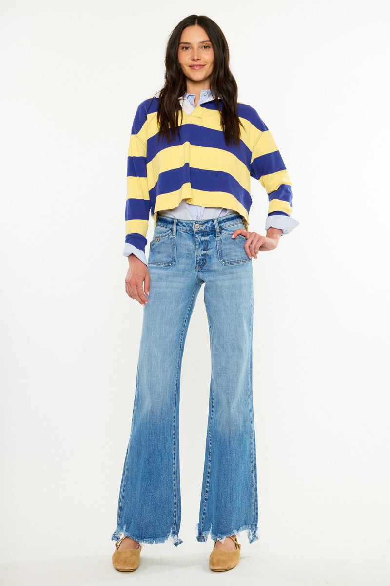 Women's Mid Rise Flare Jeans - Amiri
