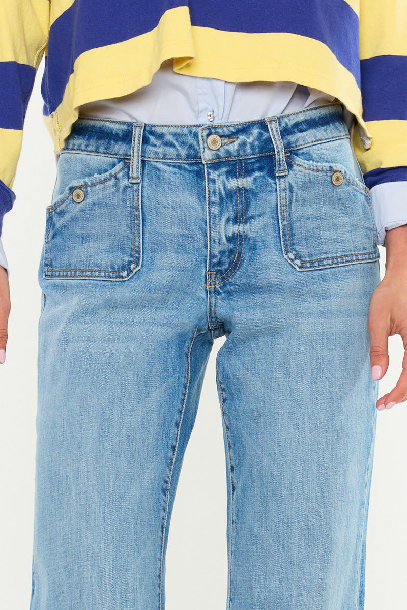 Women's Mid Rise Flare Jeans - Amiri