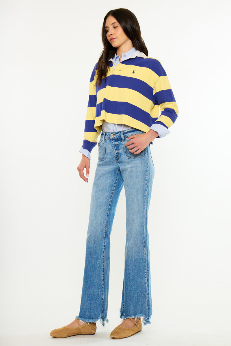 Women's Mid Rise Flare Jeans - Amiri