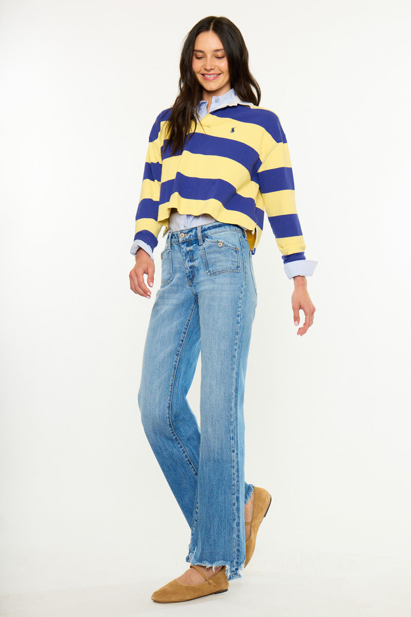 Women's Mid Rise Flare Jeans - Amiri