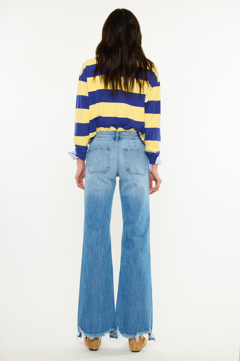 Women's Mid Rise Flare Jeans - Amiri