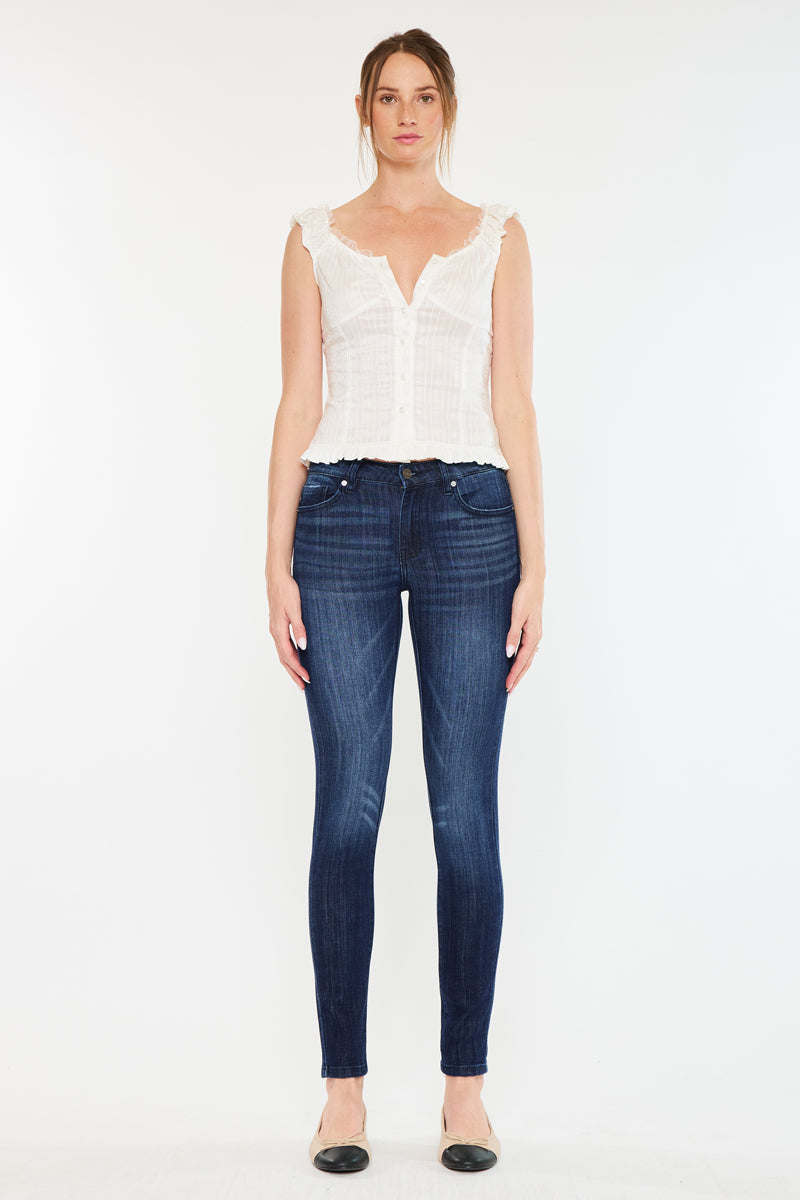 Women's Mid Rise Super Skinny Jeans - Ashlyn