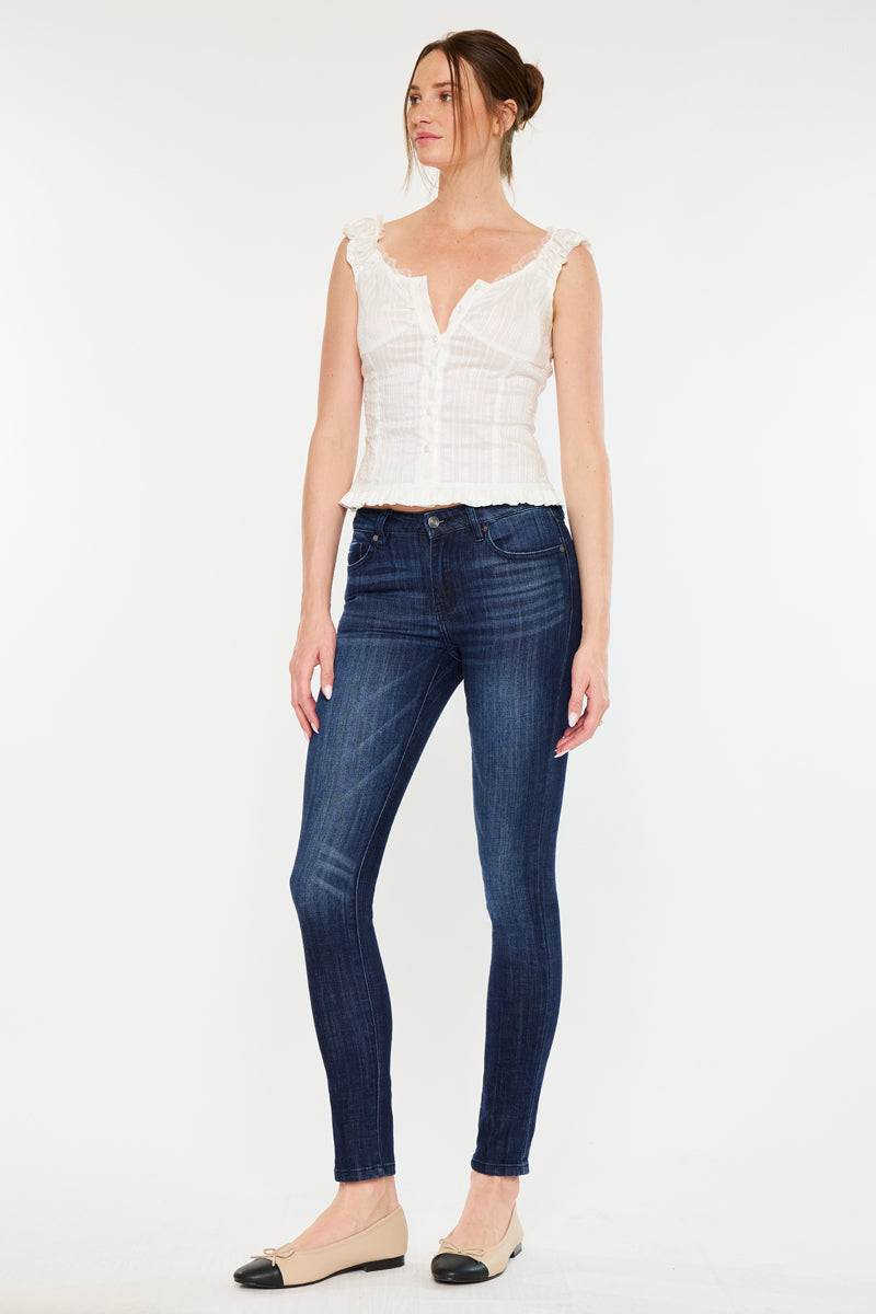 Women's Mid Rise Super Skinny Jeans - Ashlyn
