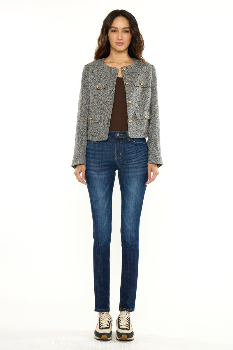 Women's Mid Rise Super Skinny Jeans - Ashlyn