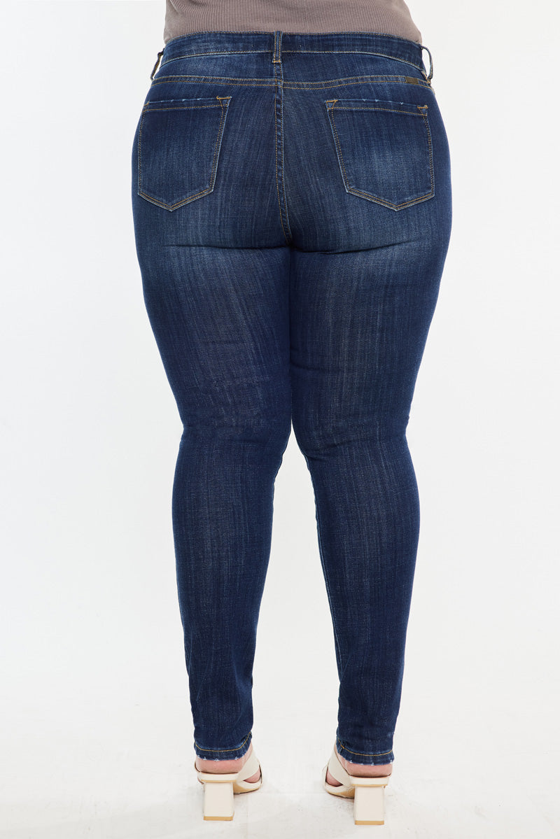 Women's Plus Size High Rise Super Skinny Jeans - Beth