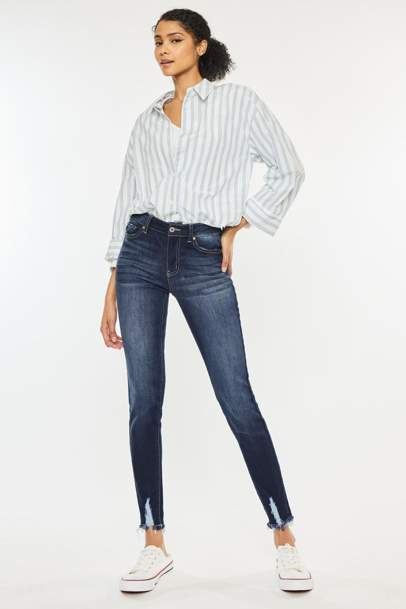 Women's High Rise Super Skinny Jeans - Anya