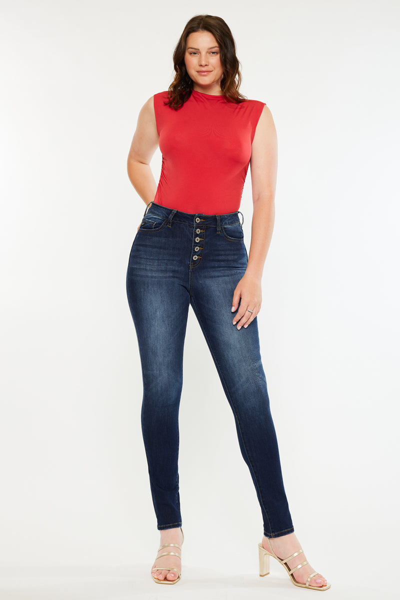 Women's High Rise Super Skinny Jeans - Candice