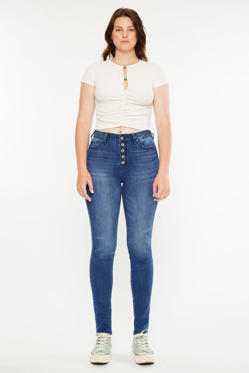 Women's High Rise Super Skinny Jeans - Candice
