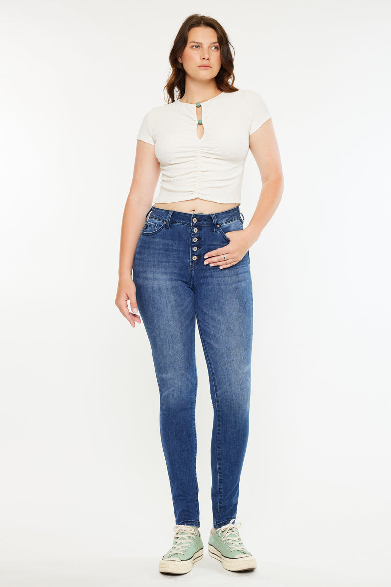 Women's High Rise Super Skinny Jeans - Candice